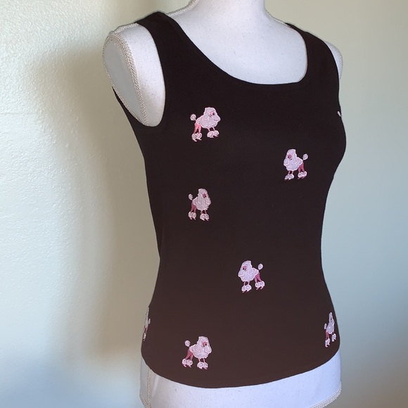 Pink Poodle Knit Tank Top - Picture 2 of 5